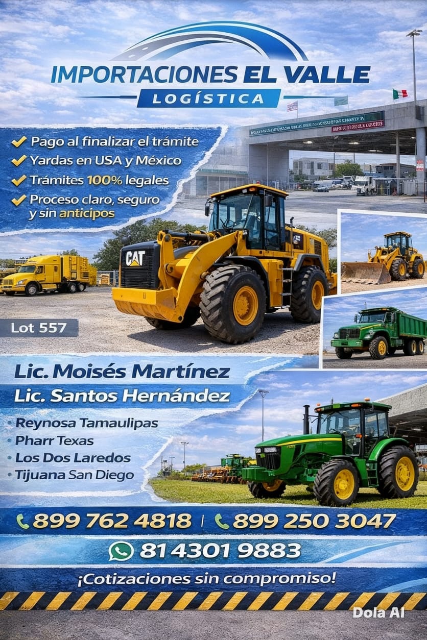 Publicidad de importación de maquinaria